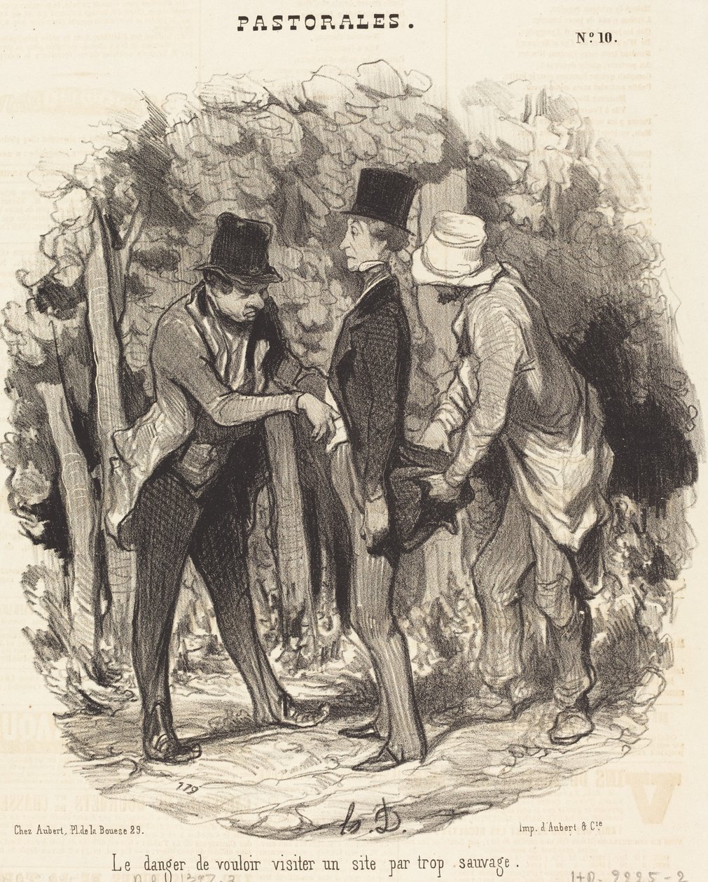 Le Danger de... visiter un site par trop sauvage - Honoré Daumier