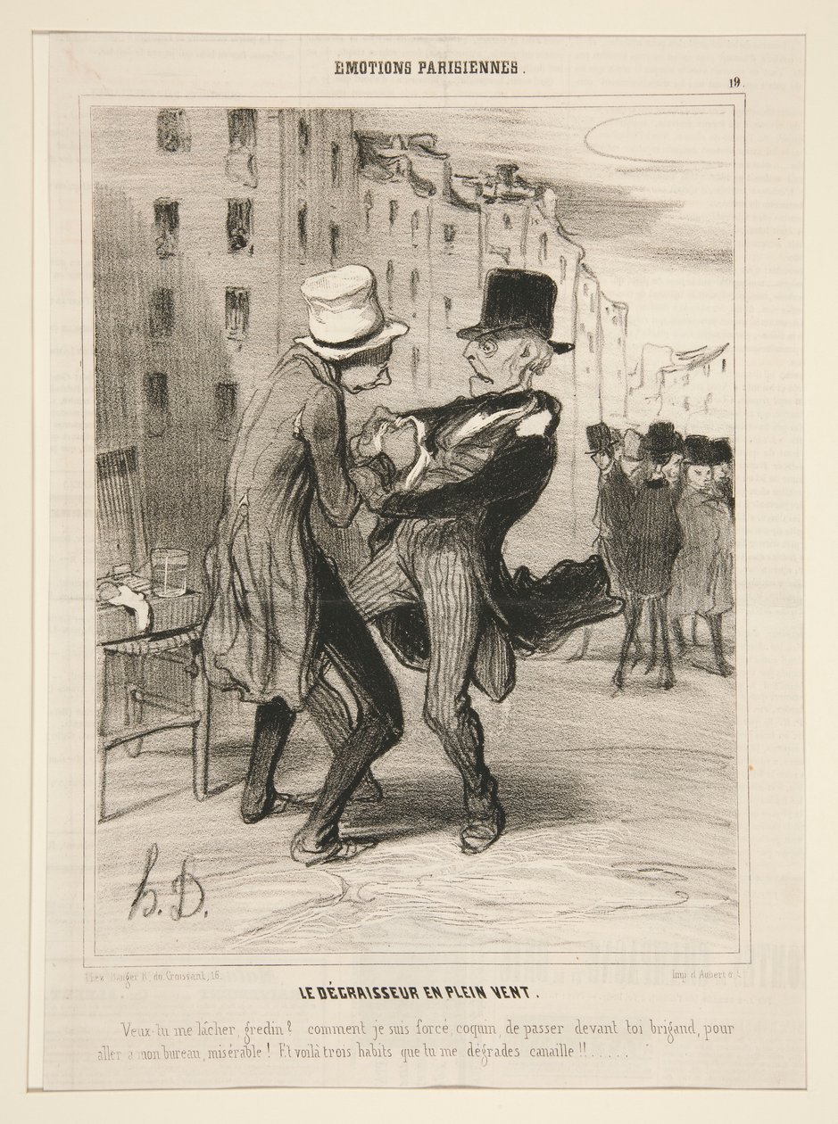 Le Dégraisseur en plein vent - Honoré Daumier
