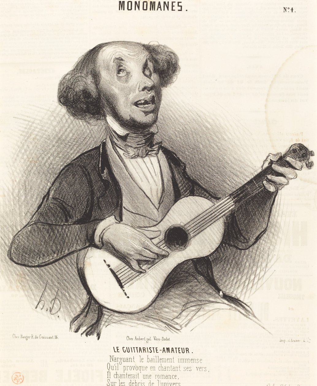 Le Guitariste-Amateur - Honoré Daumier