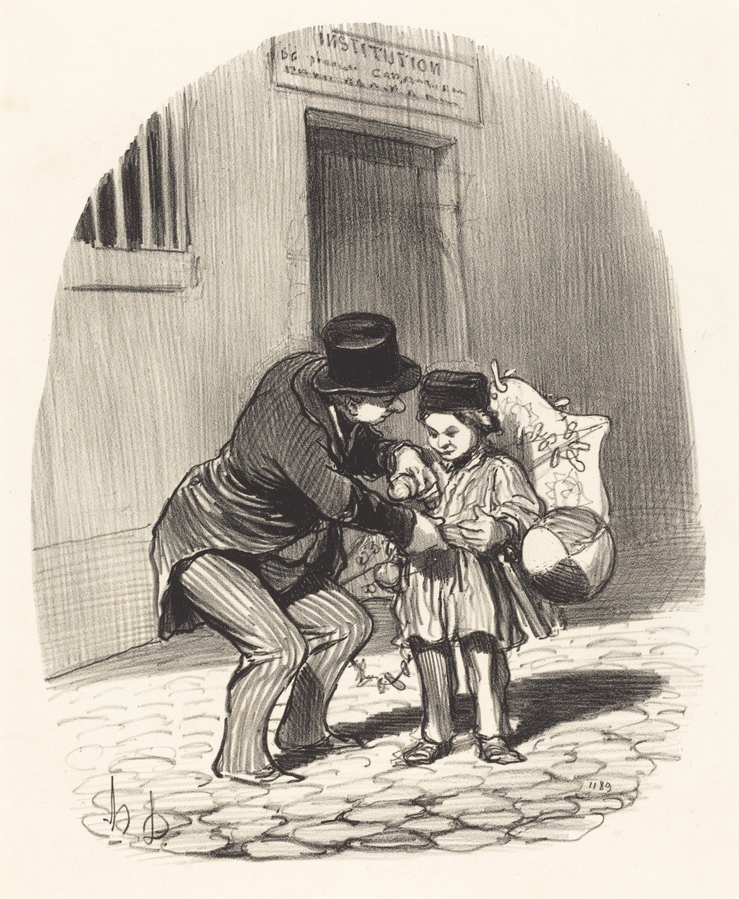 Le Jour de sortie - Honoré Daumier