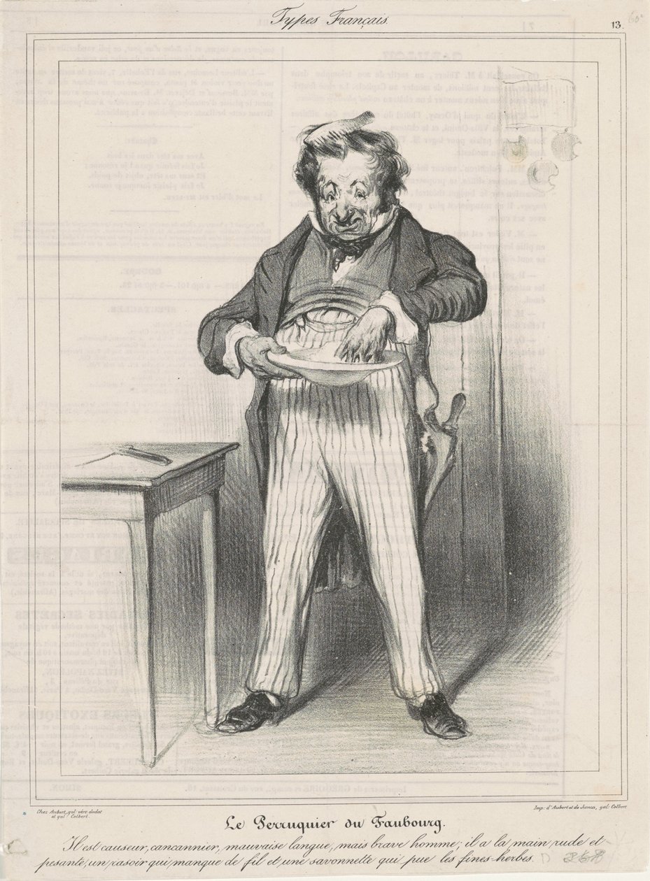 Le Perruquier du Faubourg - Honoré Daumier