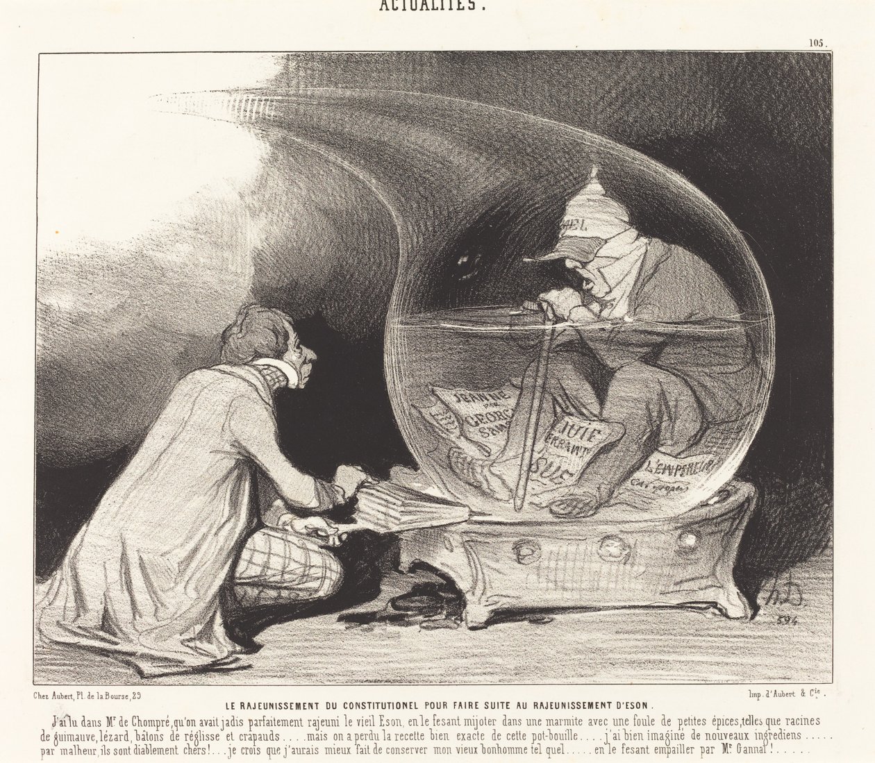 Le Rajeunissement du Constitutionnel - Honoré Daumier