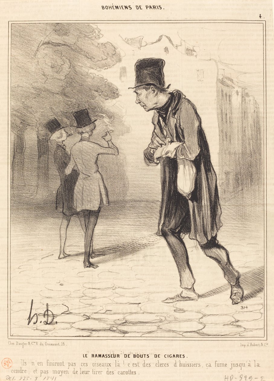 Le Ramasseur de bouts de cigares - Honoré Daumier