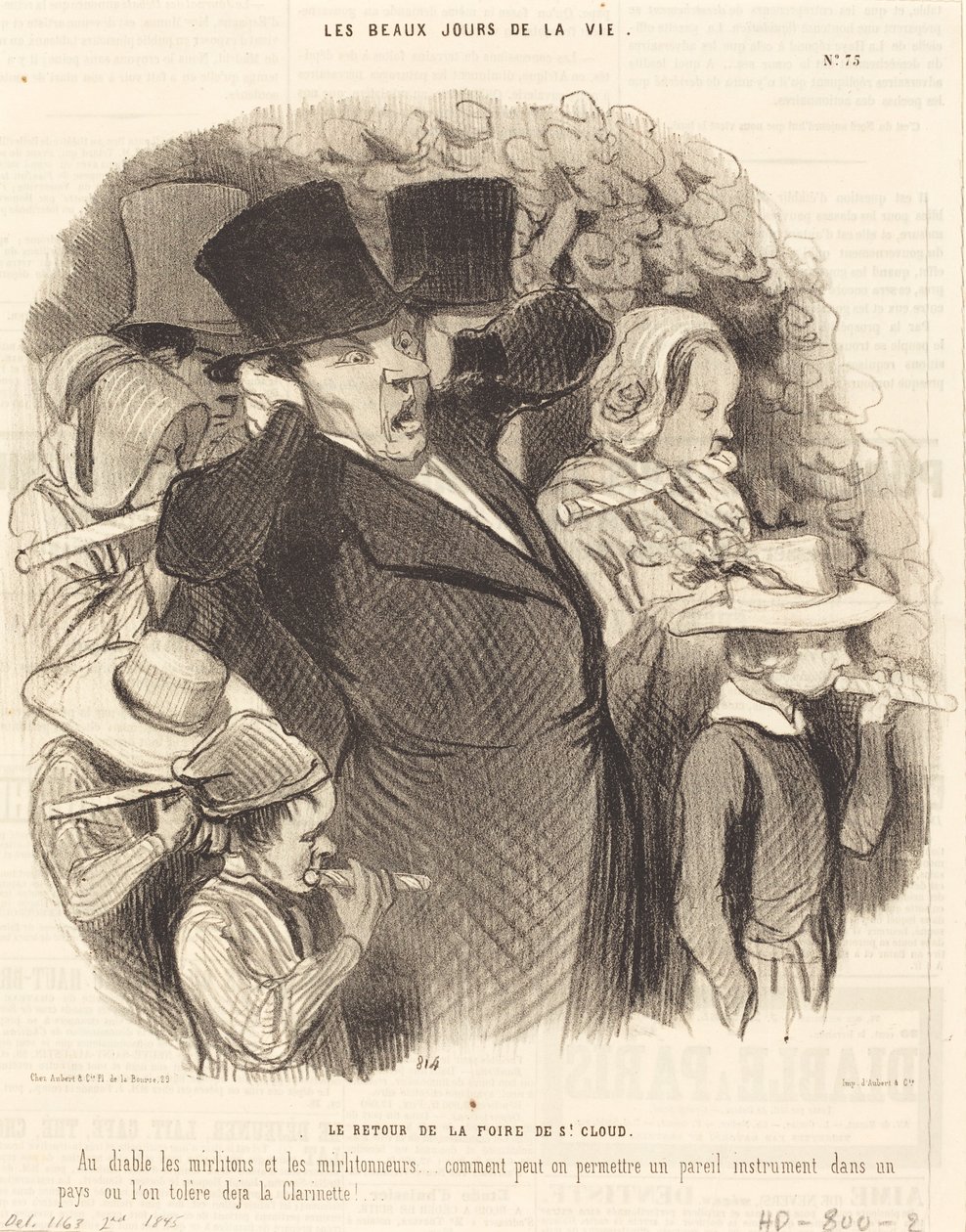 Le retour de la foire de Saint-Cloud - Honoré Daumier