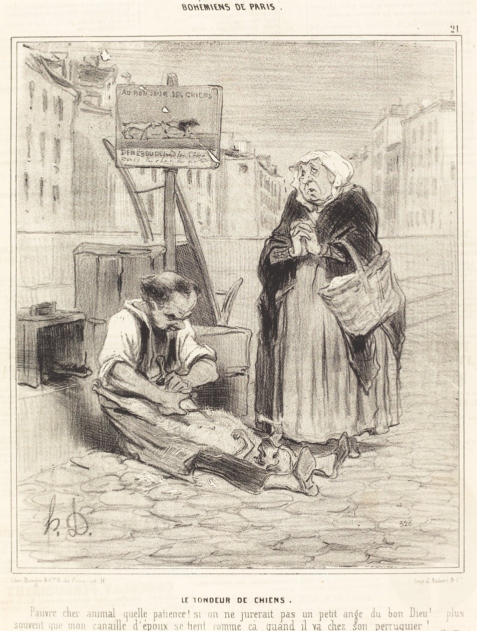Le Tondeur de chiens - Honoré Daumier