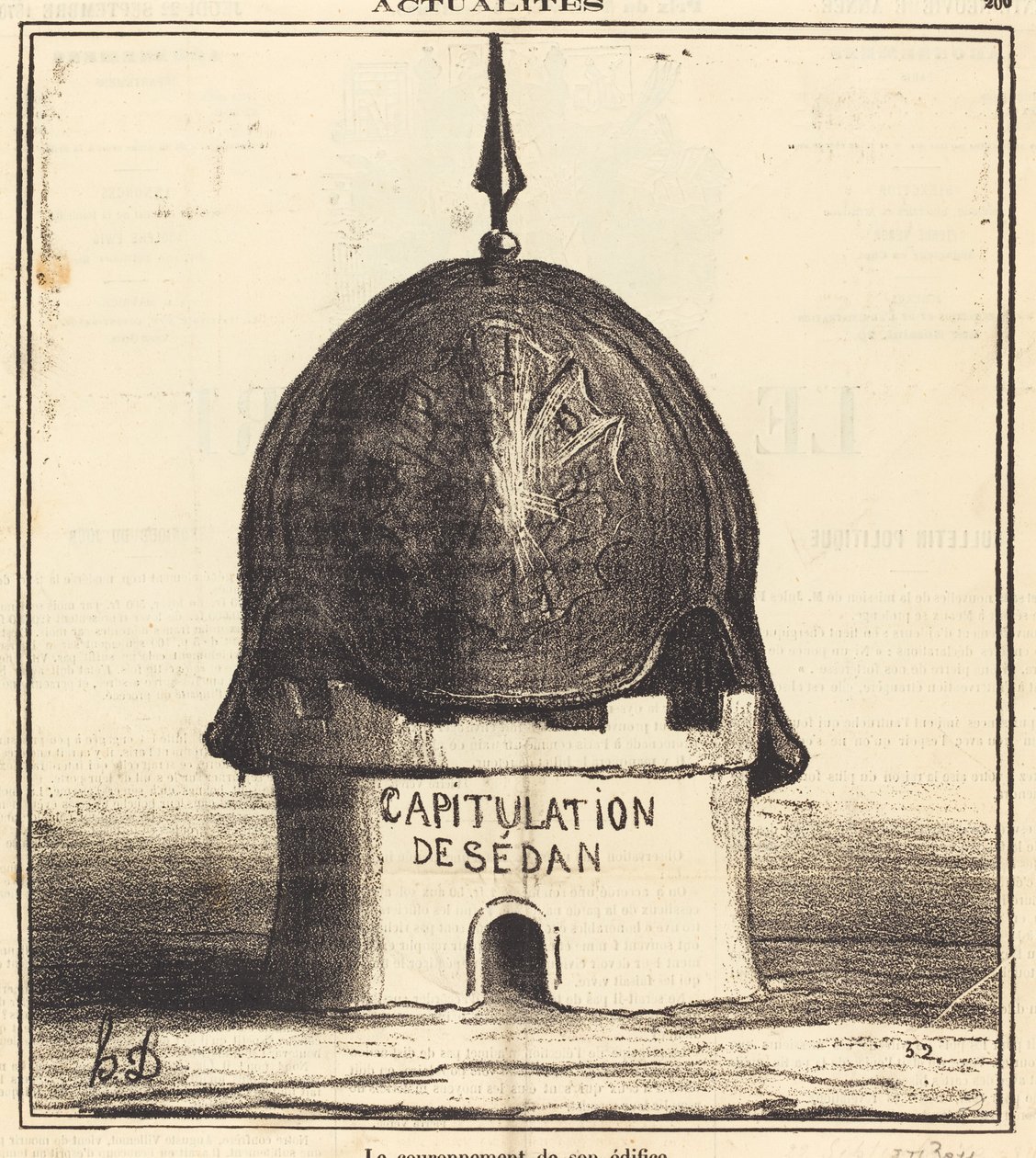 Le couronnement de son édifice - Honoré Daumier