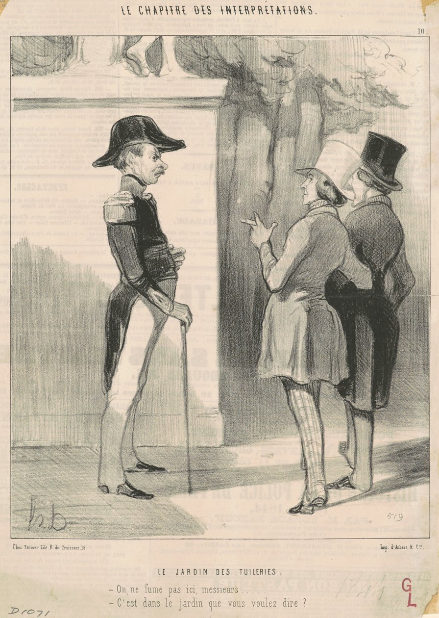 Le jardin des Tuileries - Honoré Daumier
