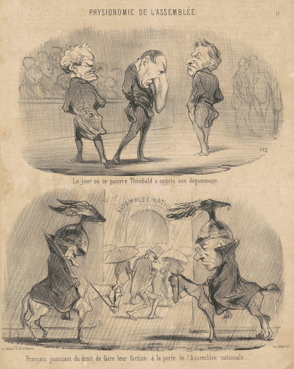 Le jour où Thébald a appris son dégommage - Honoré Daumier