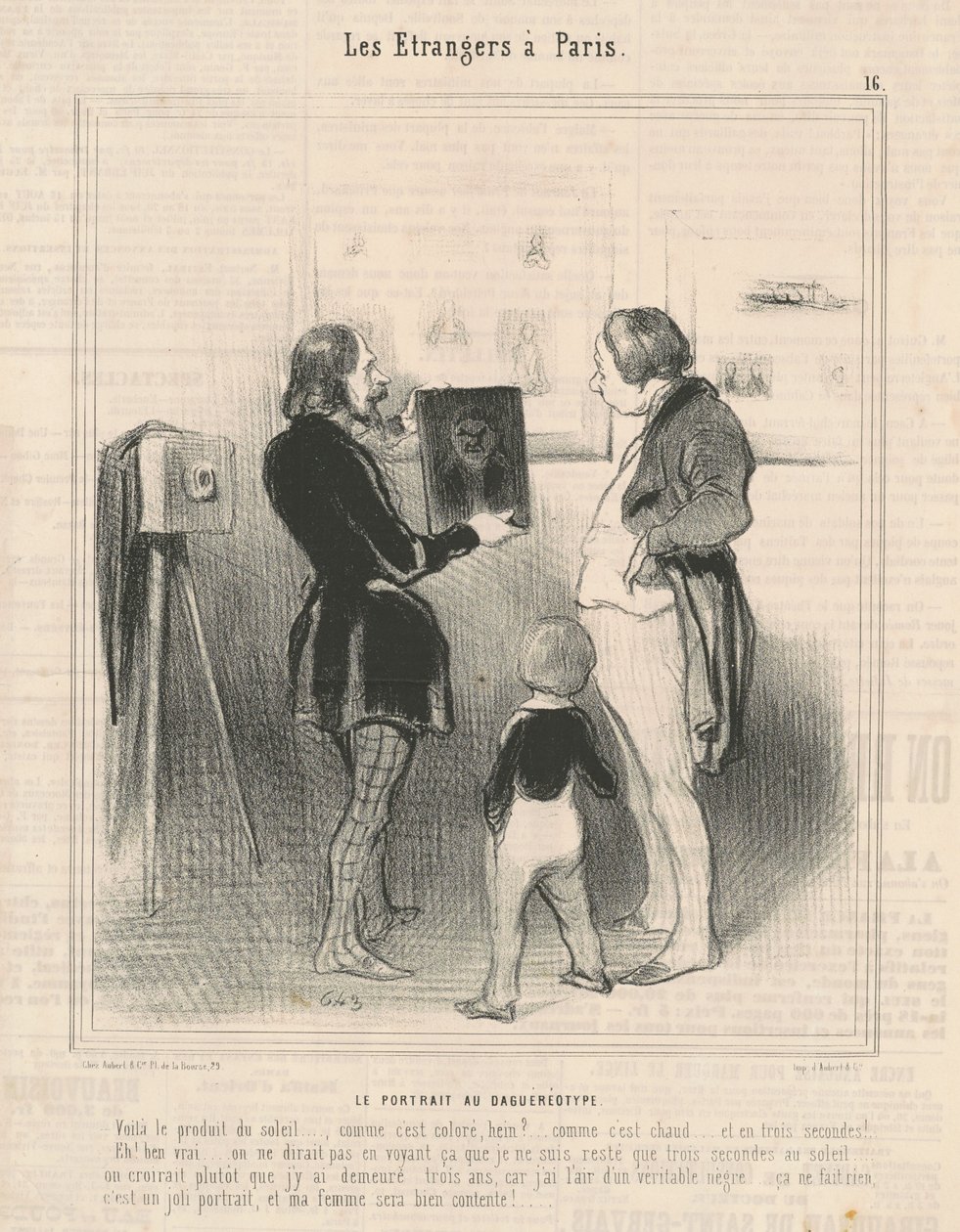 Le portrait au daguerréotype - Honoré Daumier