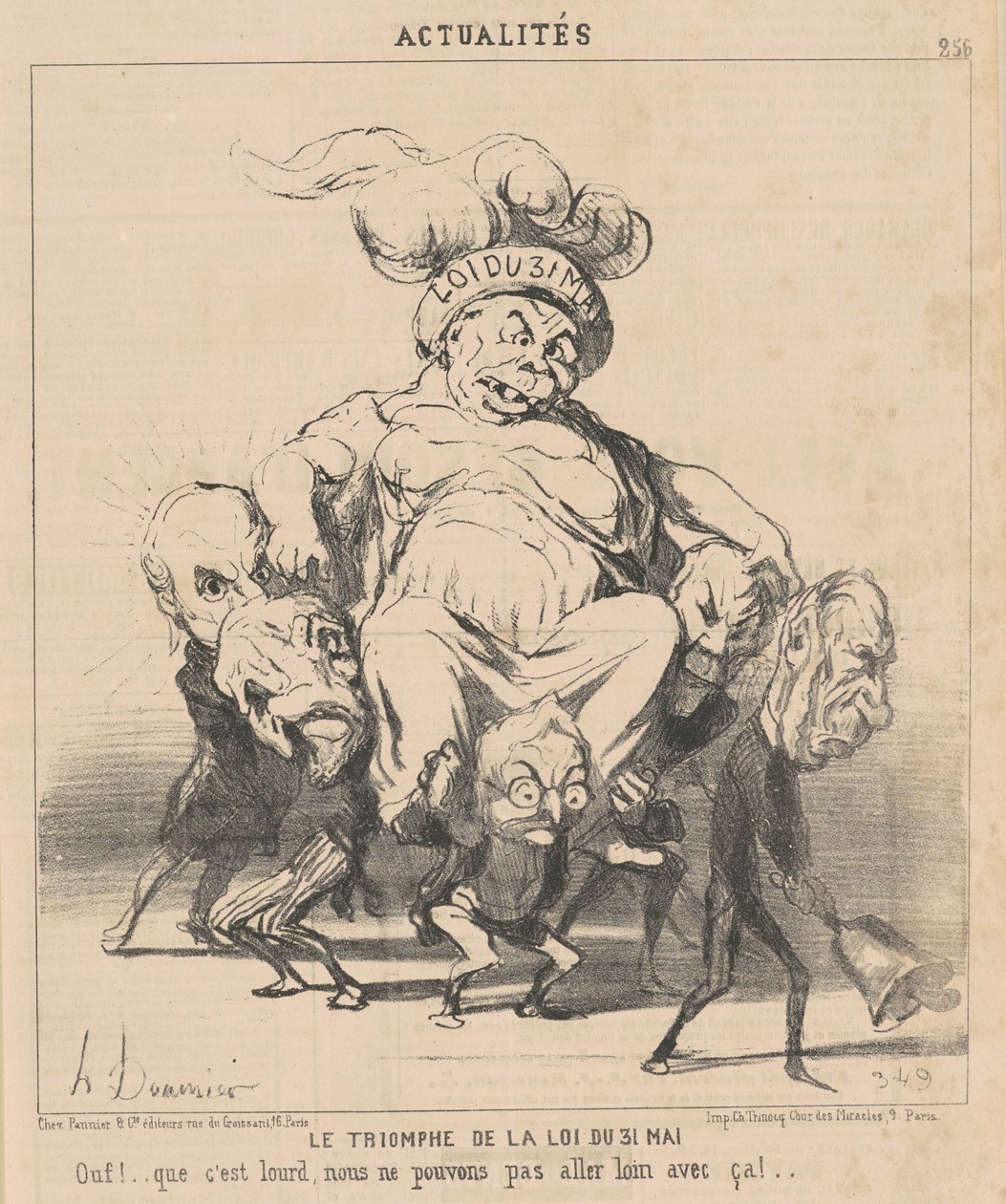 Le triomphe de la loi du 31 Mai - Honoré Daumier