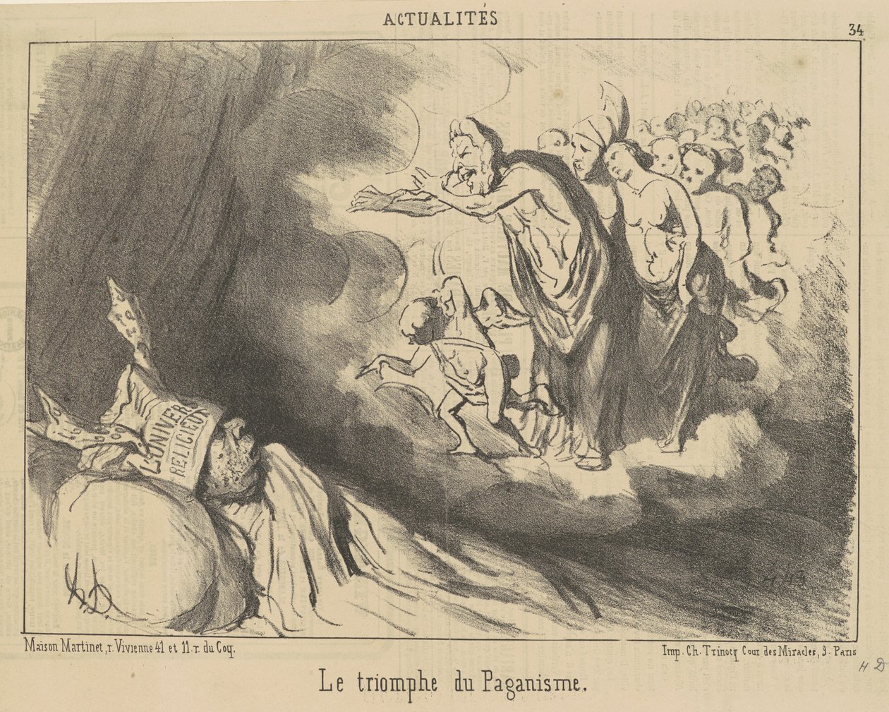 Le triomphe du paganisme - Honoré Daumier