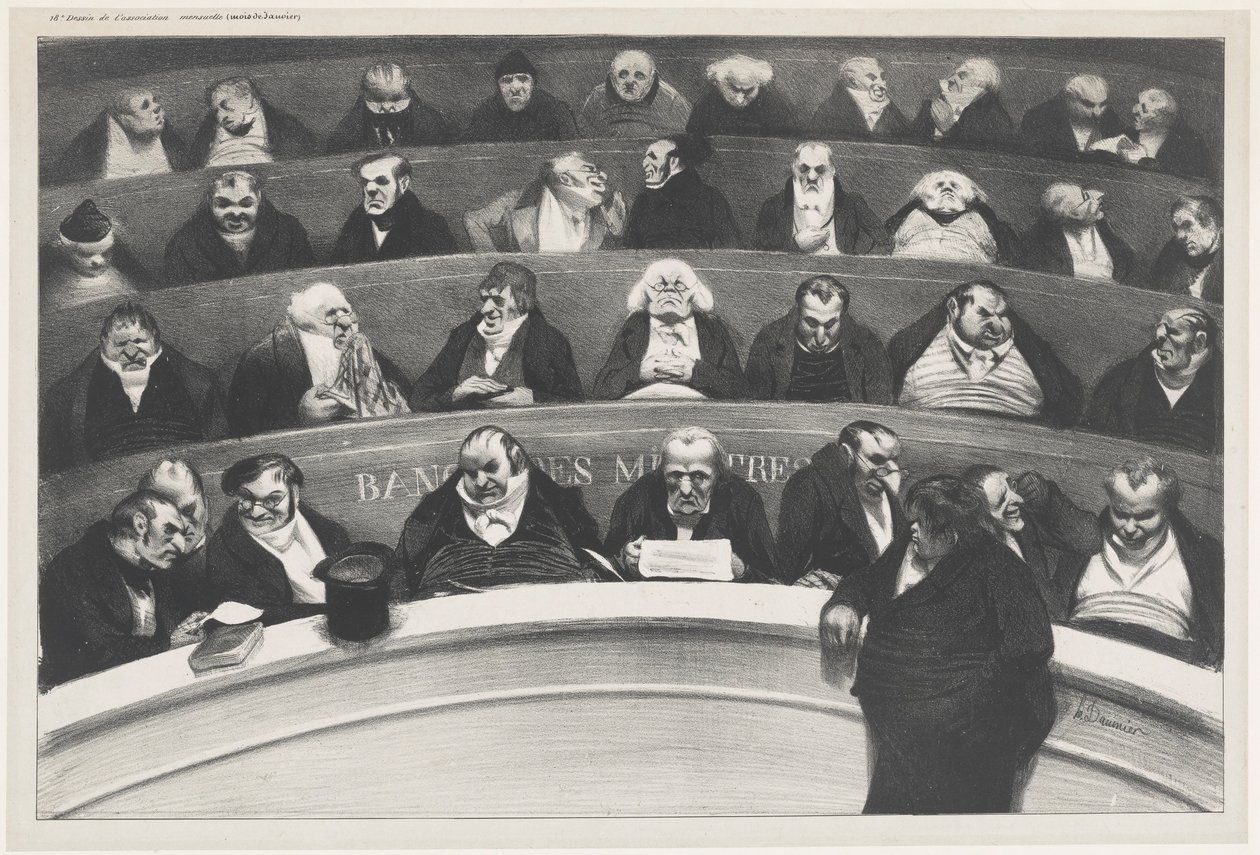 Le ventre législatif - Honoré Daumier