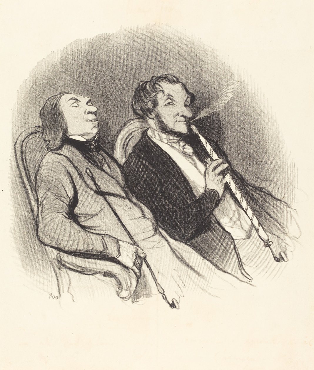 Les Fumeurs de Hadchids - Honoré Daumier