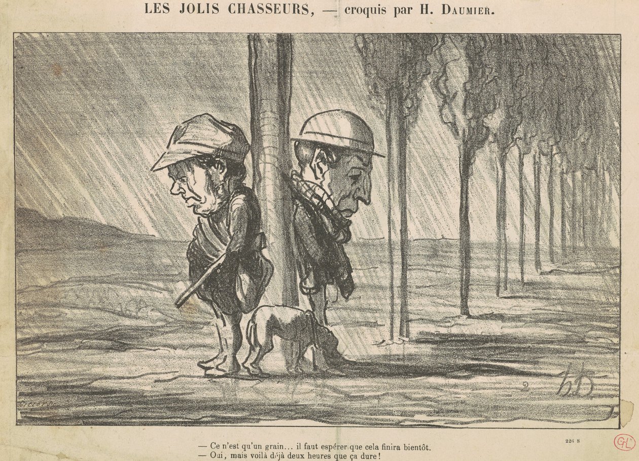 Les Jolis Chasseurs - Honoré Daumier