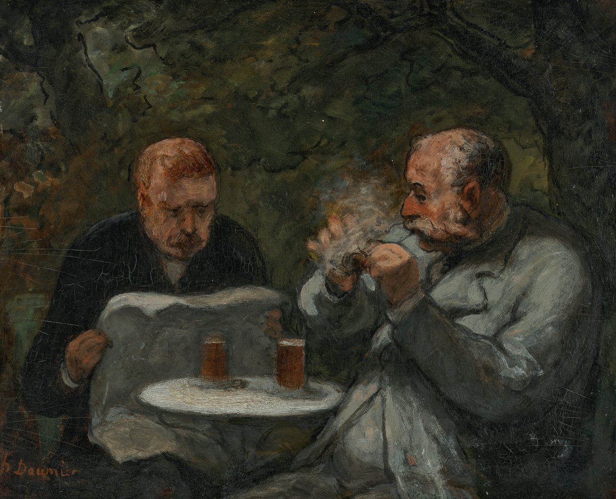 Les buveurs de bière - Honoré Daumier