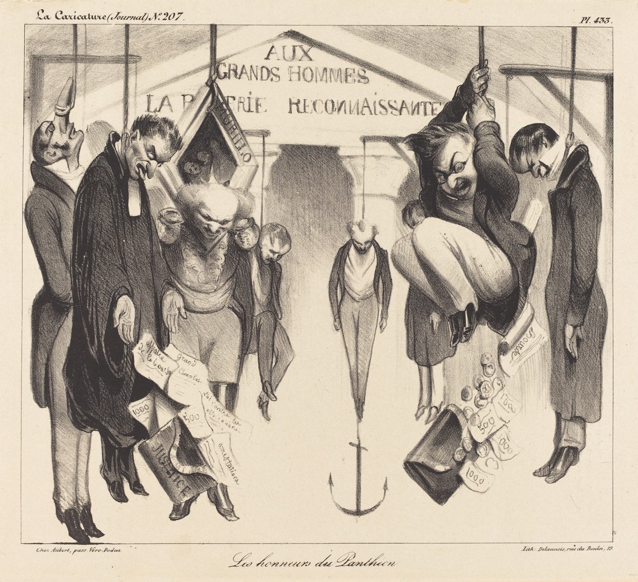Les honneurs du Panthéon - Honoré Daumier