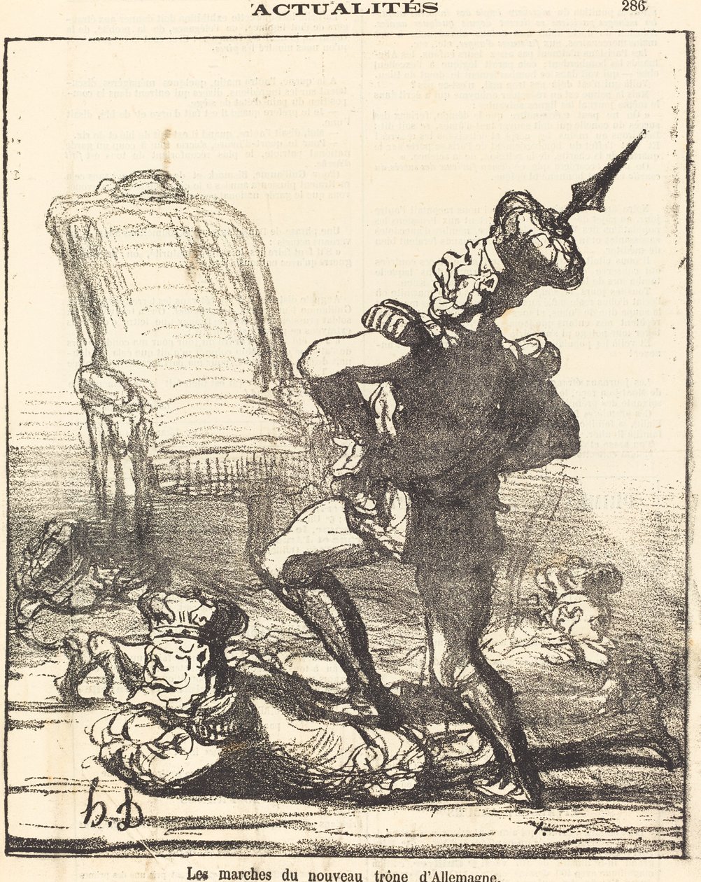 Les marches du nouveau trône d