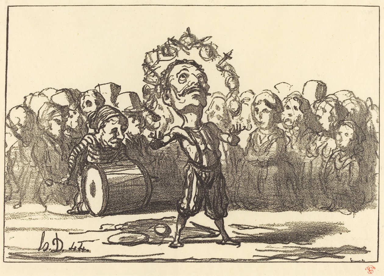 Les saltimbanques - Honoré Daumier