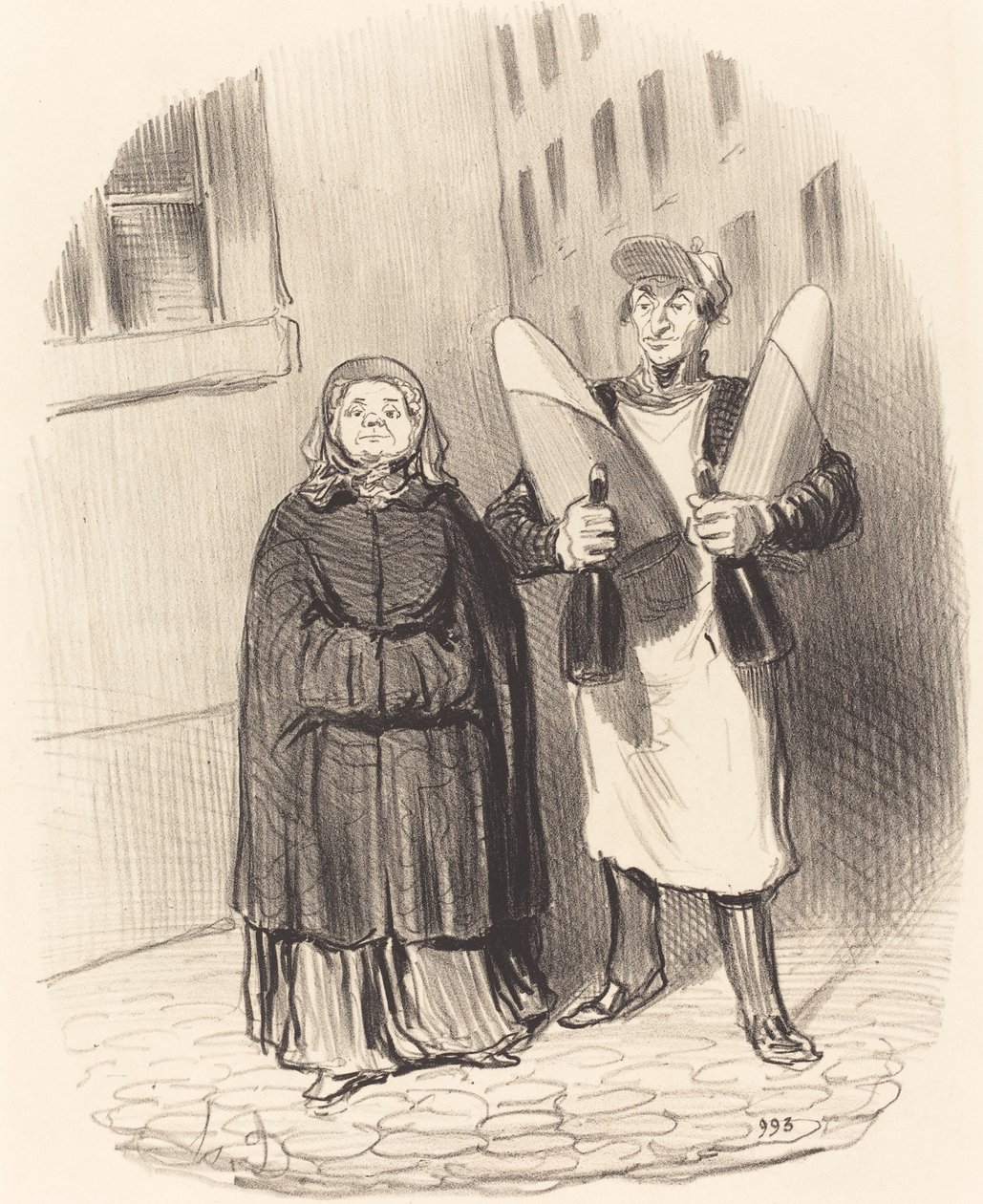 Madame Chapotard se disposant à faire ses confitures - Honoré Daumier