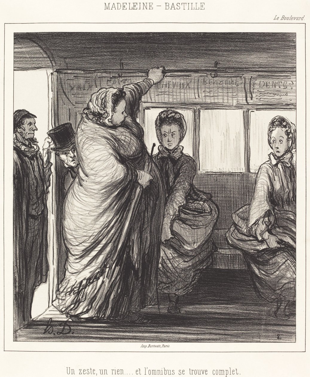 Madeleine-Bastille - Honoré Daumier
