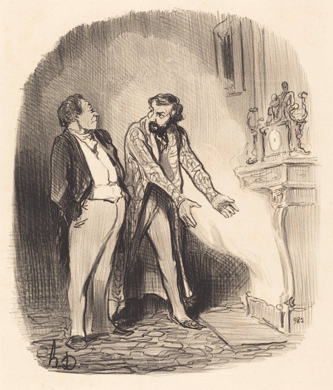 Mais monsieur le propriétaire, voyez... - Honoré Daumier