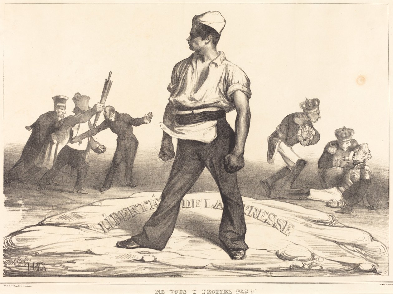Ne vous y frottez pas!! - Honoré Daumier