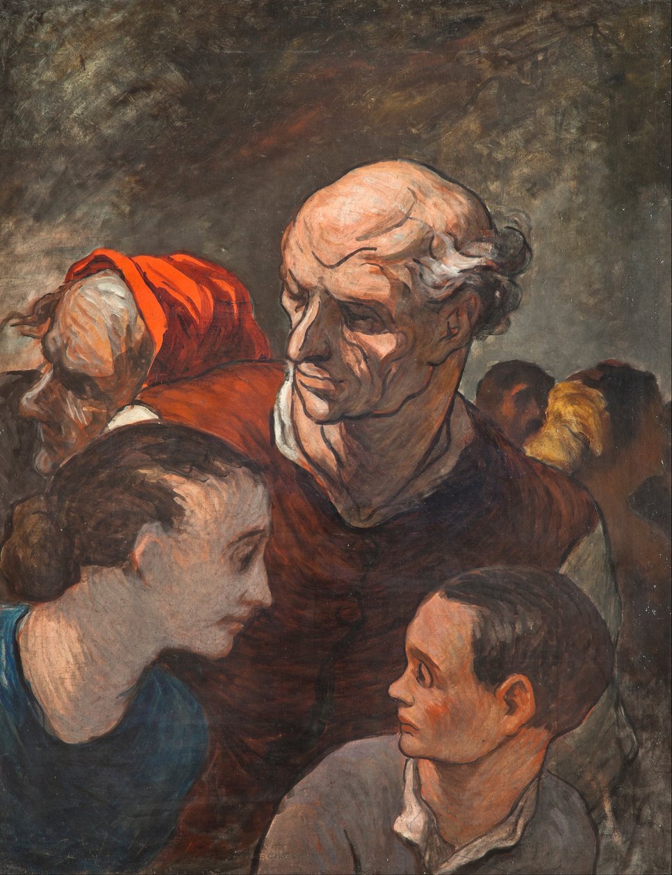 Sur les barricades (Family On The Barricades) - Honoré Daumier