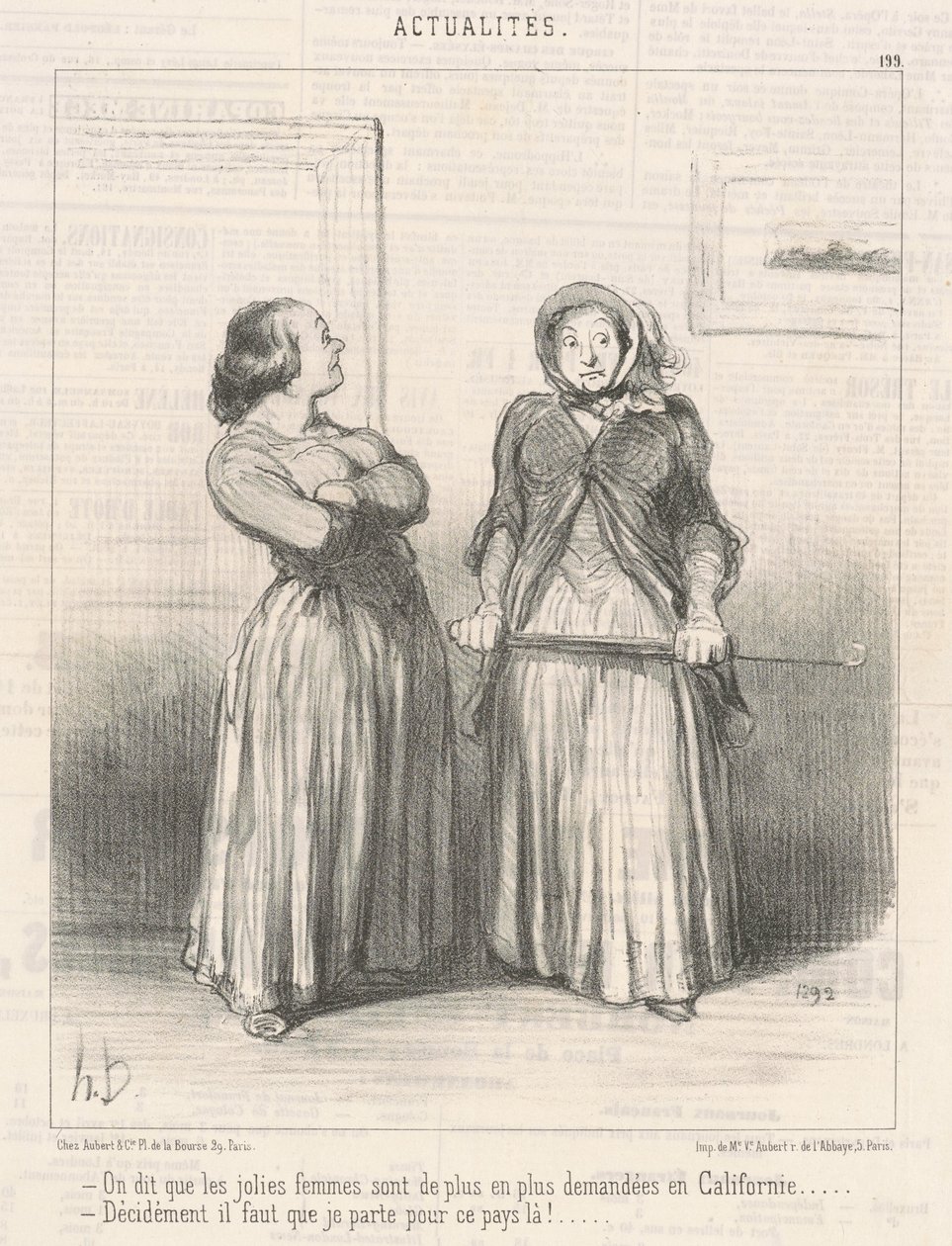On dit que les jolies femmes sont... - Honoré Daumier