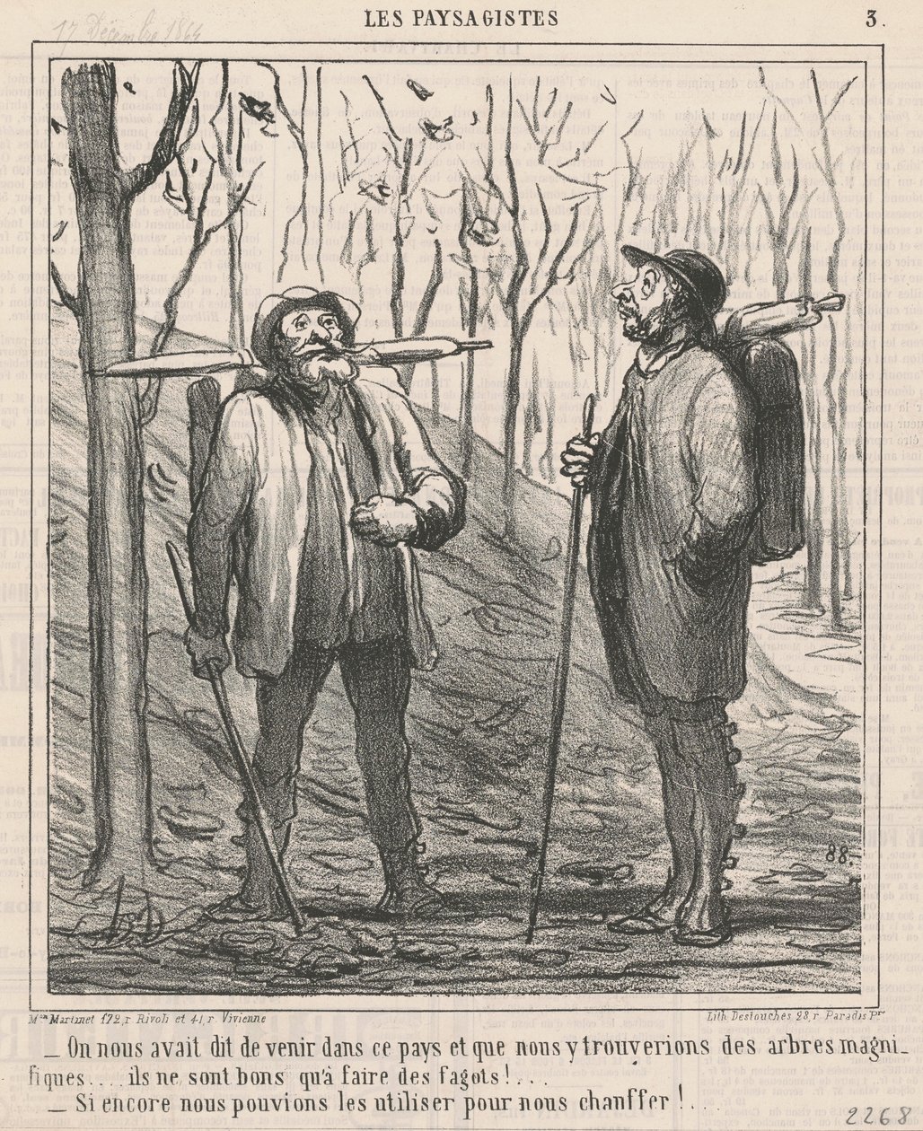 On nous avait dit de venir dans ce pays ... - Honoré Daumier