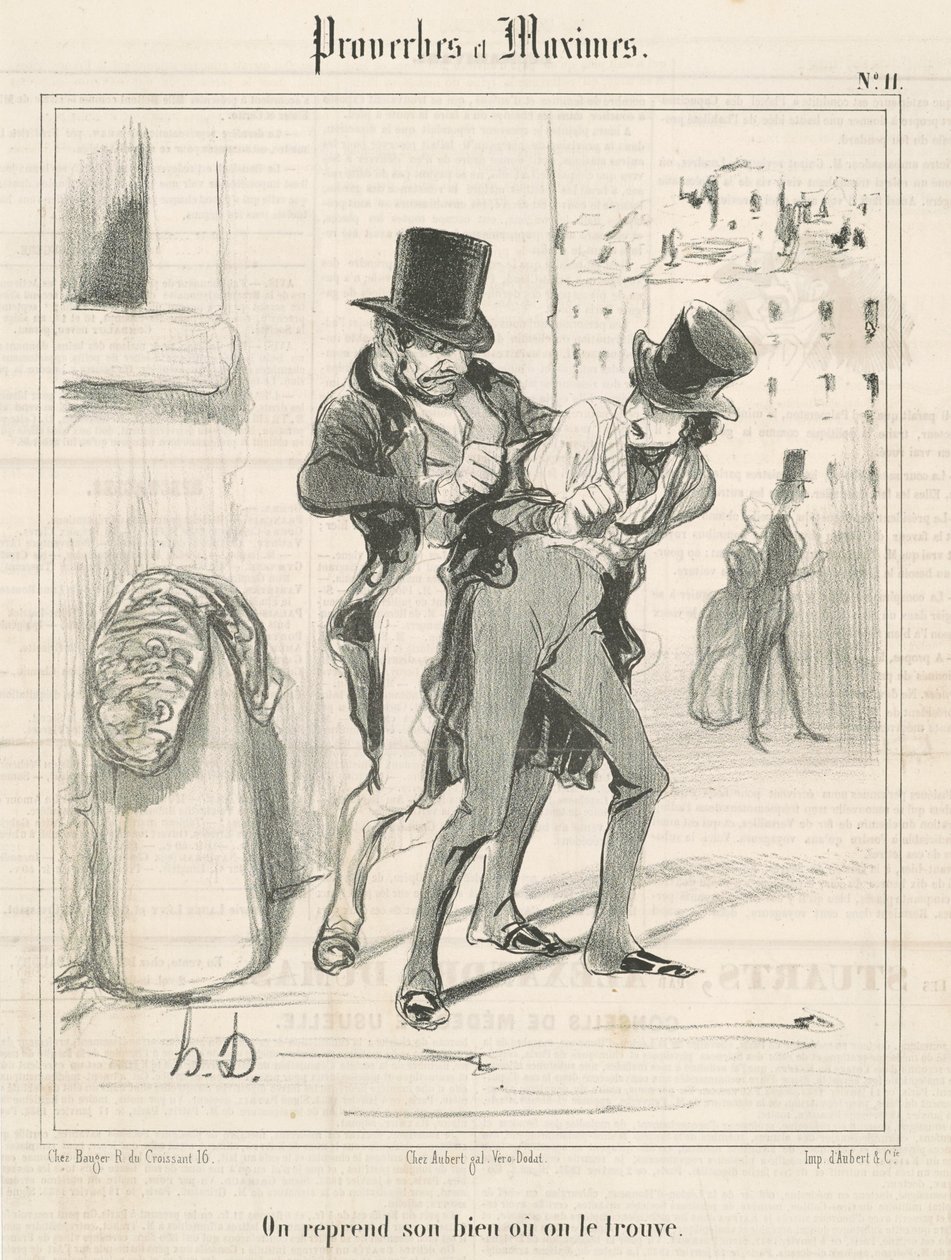 On reprend son bien où on le trouve - Honoré Daumier