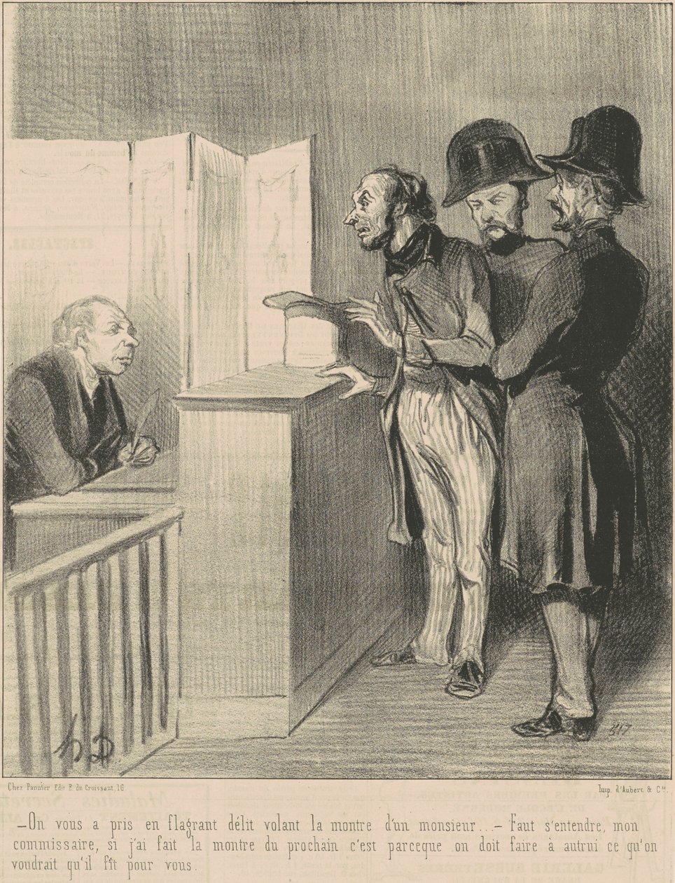 On vous a pris en flagrant délit... - Honoré Daumier