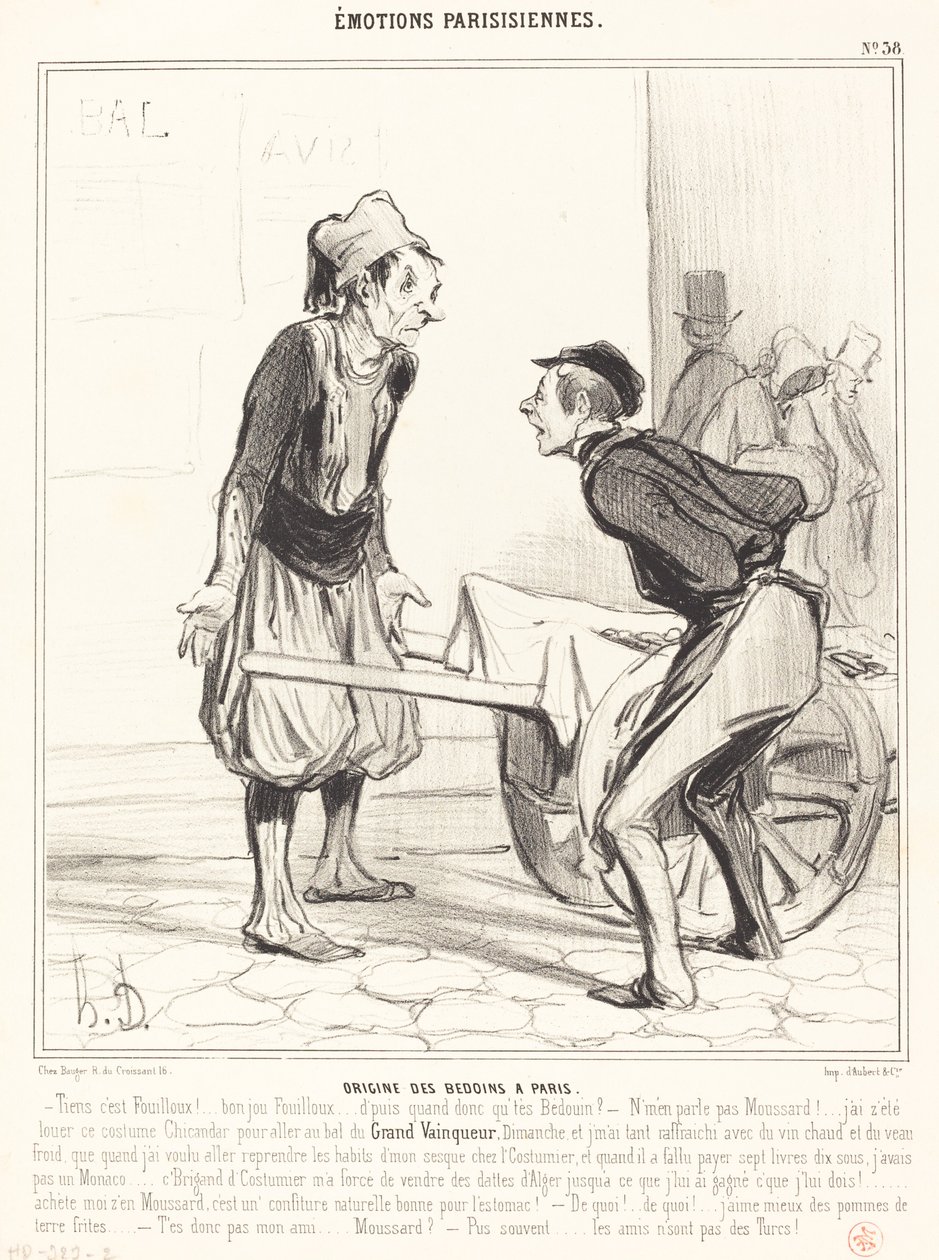 Origine des Bédouins à Paris - Honoré Daumier