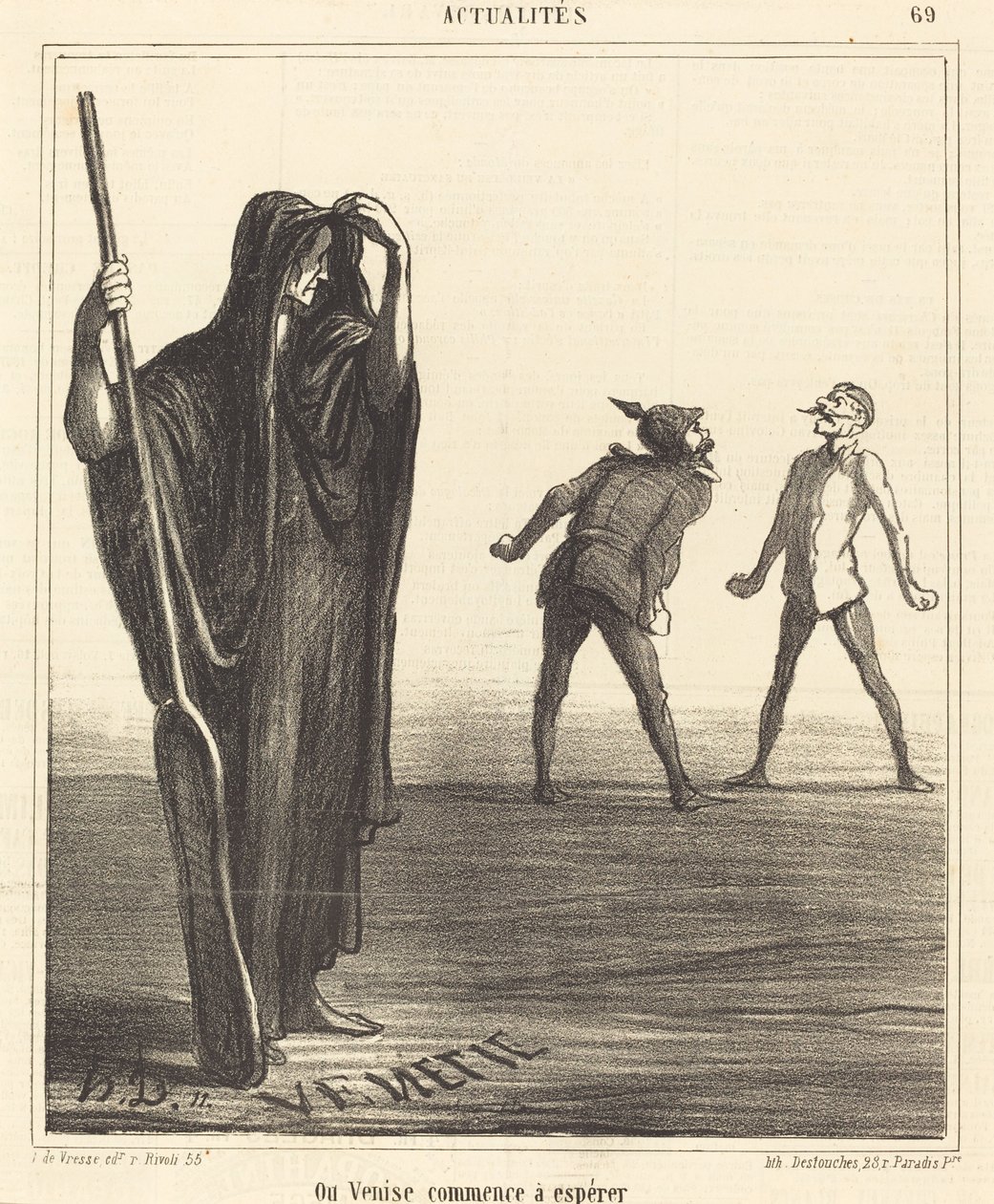 Où Venise commence à espérer - Honoré Daumier