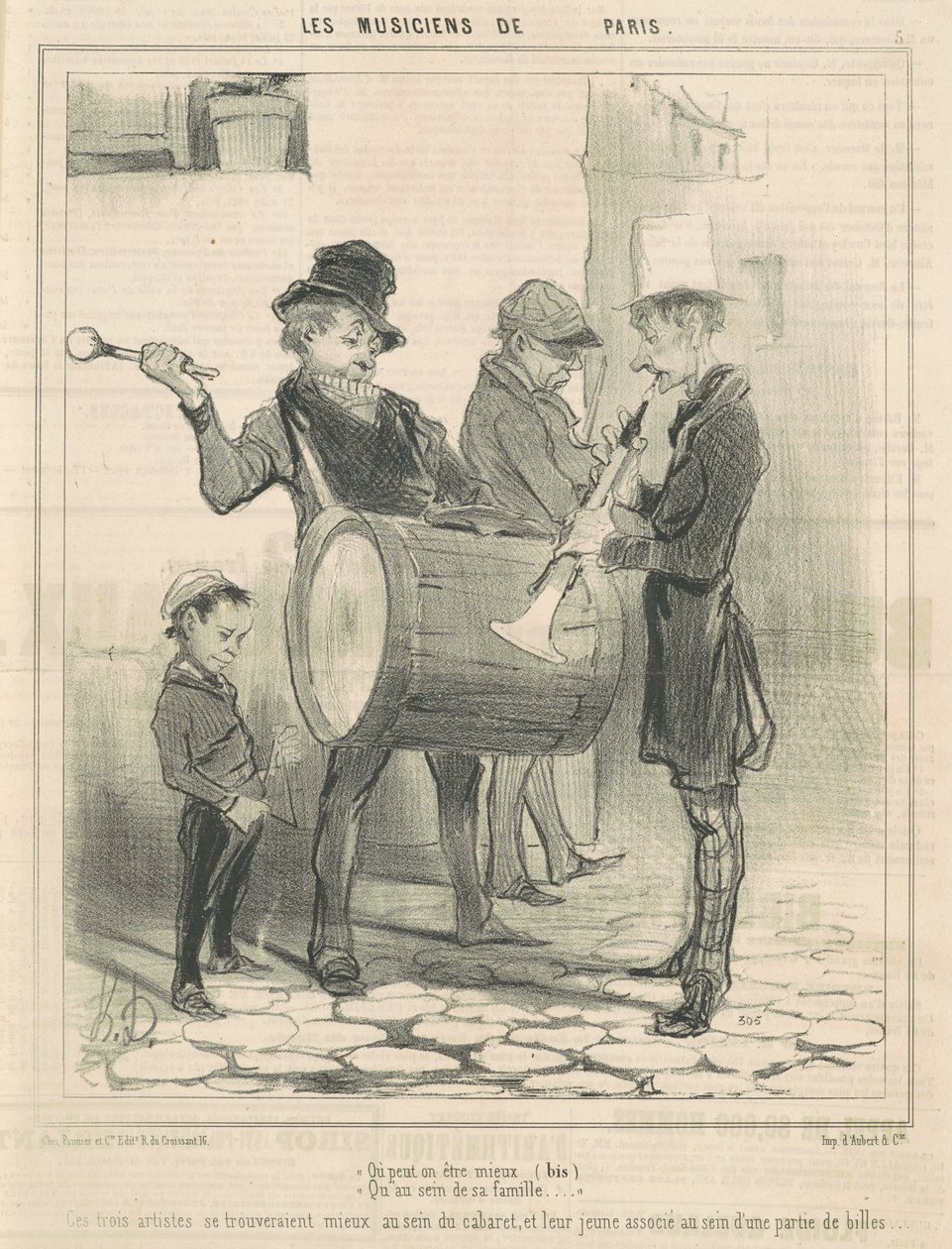 Où peut-on être mieux ... - Honoré Daumier