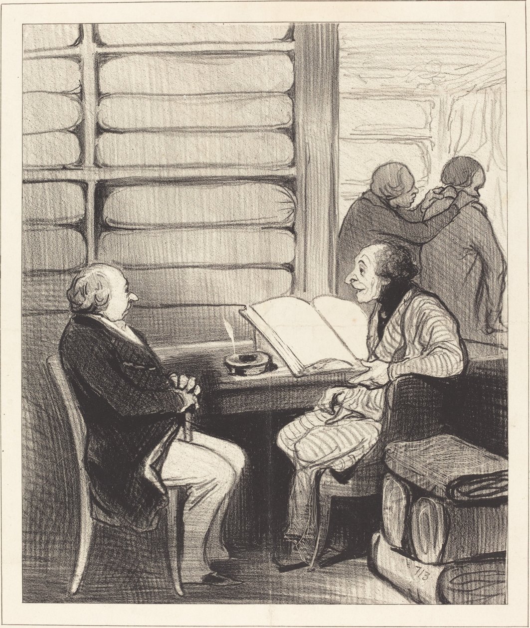 Oui, mon cher monsieur Badoulard, je vais... - Honoré Daumier