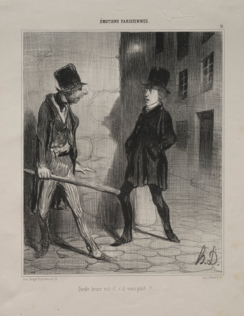 Émotions parisiennes, planche 11 : Quelle heure est-il s