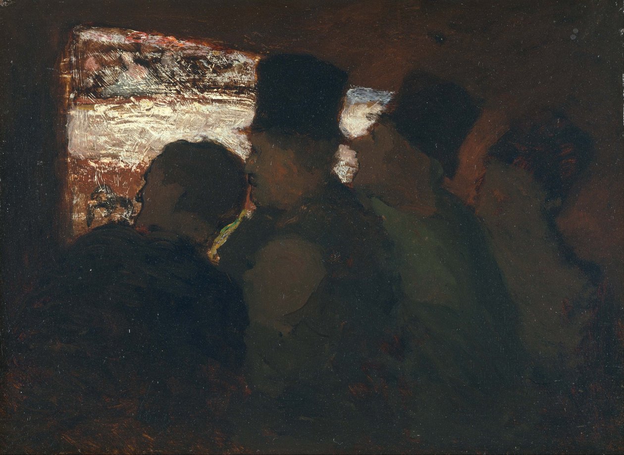 Public du Théâtre Parterre, vers 1858 - Honoré Daumier