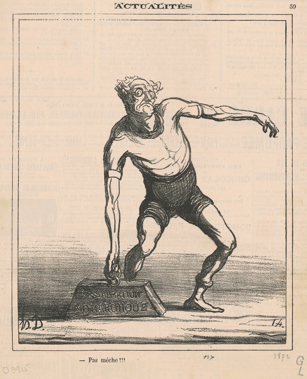 Pas mèche!!! - Honoré Daumier