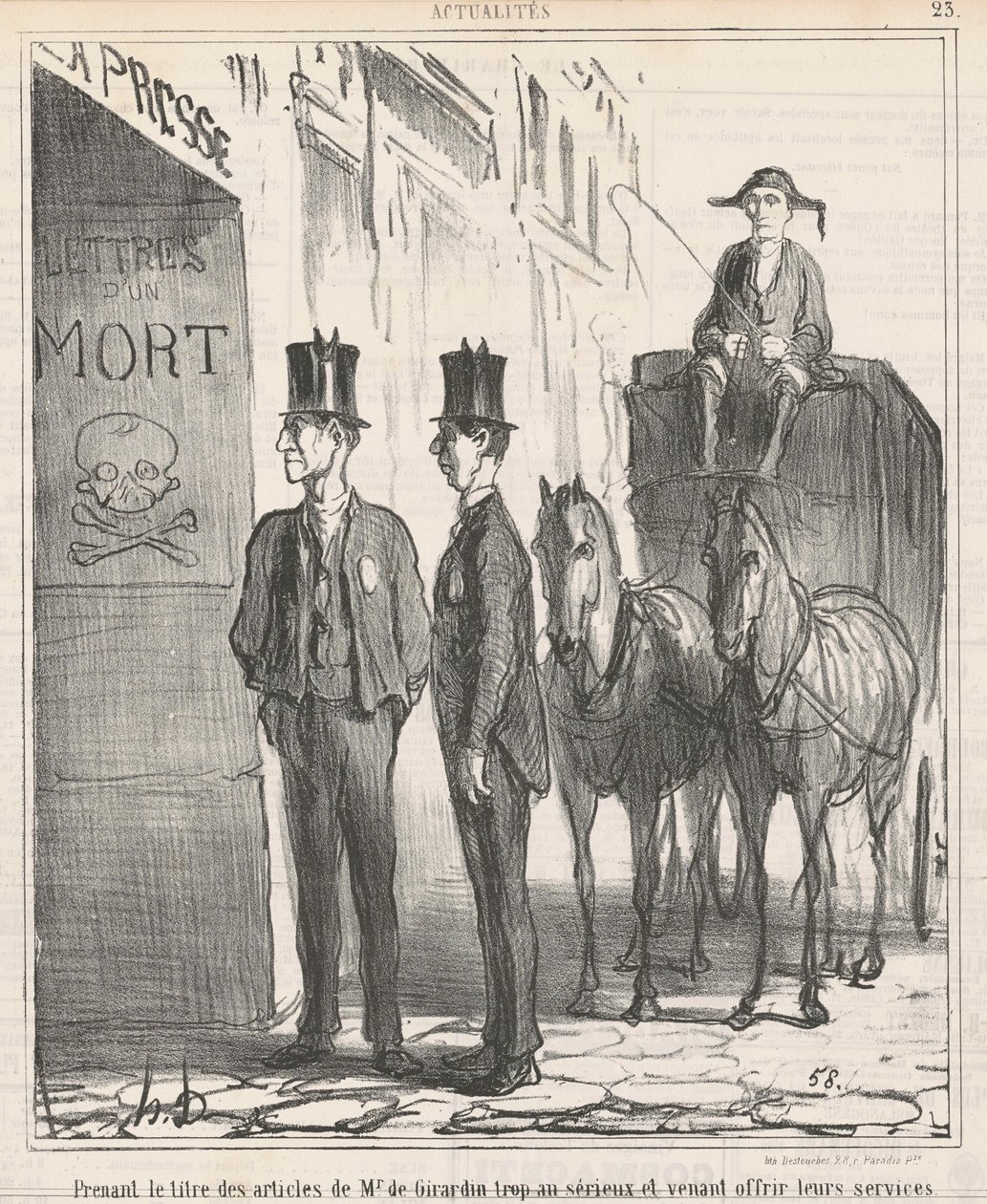 Prenant le titre de M. de Girardin trop au sérieux - Honoré Daumier