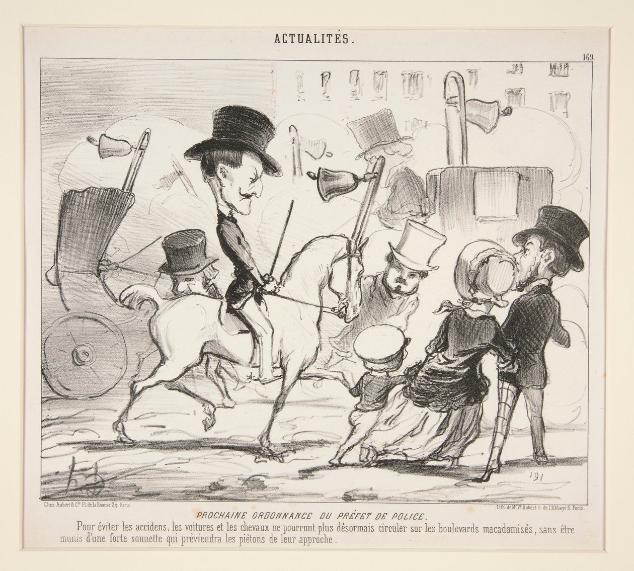 Prochaine ordonnance du préfet de police. (Pour éviter les accidents) - Honoré Daumier