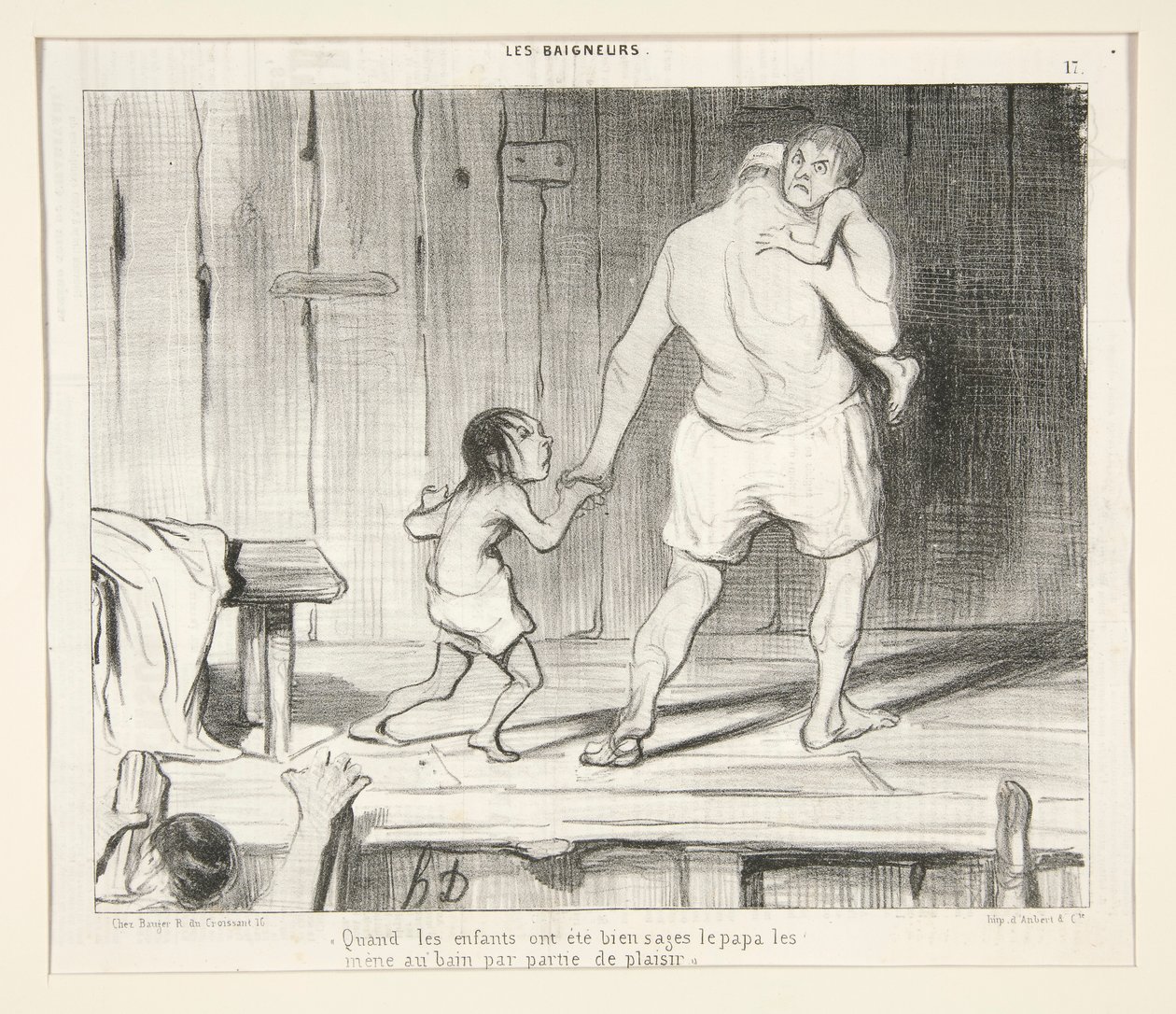 Quand les enfants ont été bien sages - Honoré Daumier