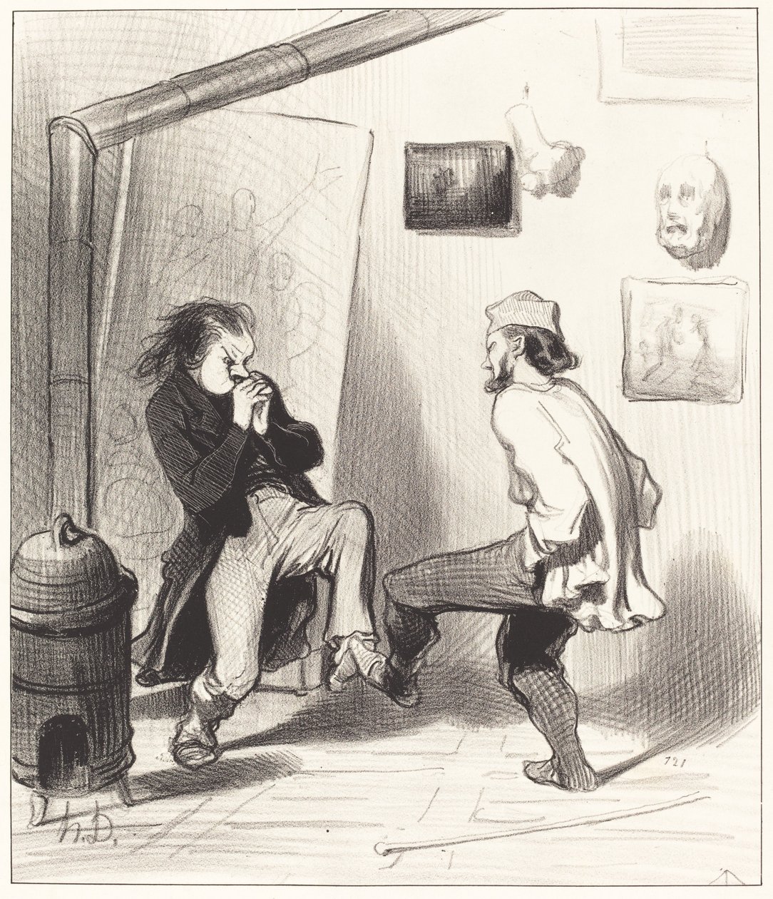 Quand on a brûlé son dernier chevalet! - Honoré Daumier