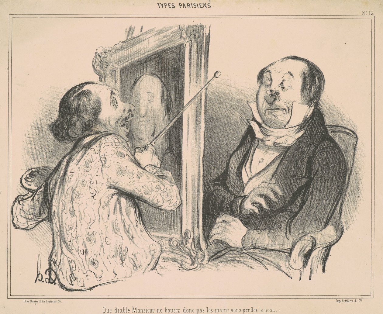 Que Diable Monsieur Ne Bougez donc pas... - Honoré Daumier