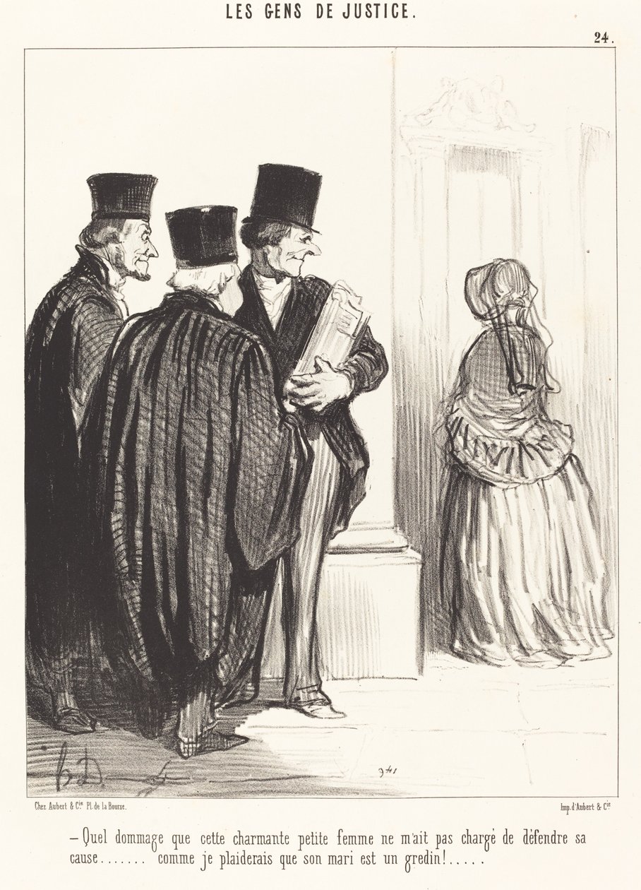 Quel dommage que cette charmante femme - Honoré Daumier