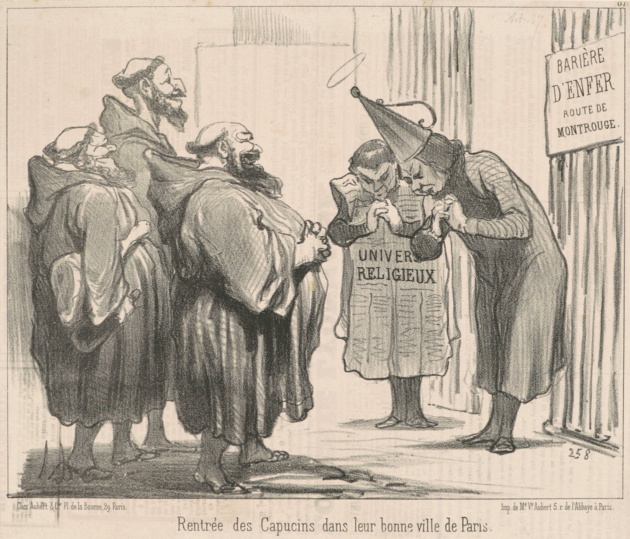 Rentrée des Capucins dans Paris - Honoré Daumier