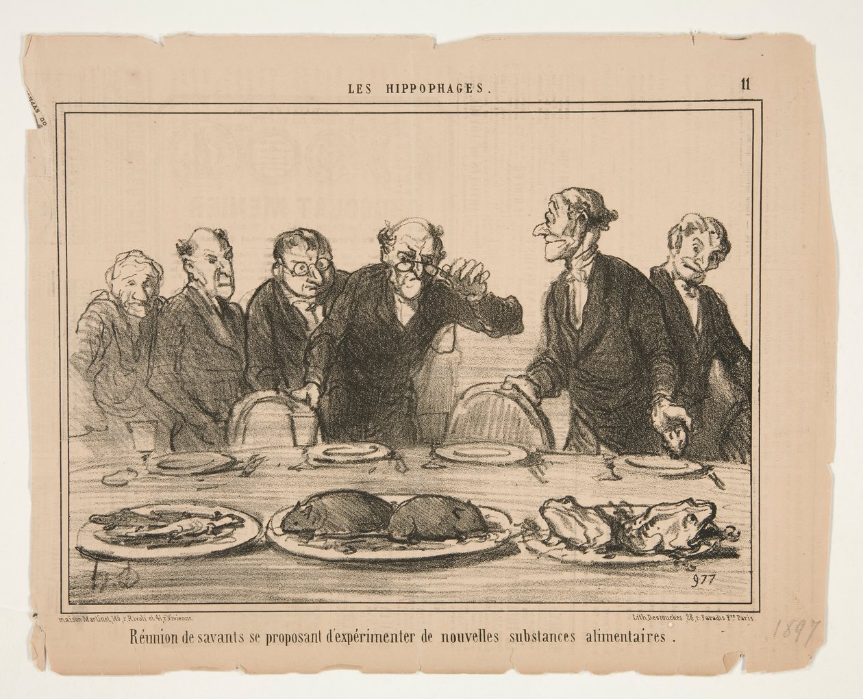 Réunion de savants - Honoré Daumier