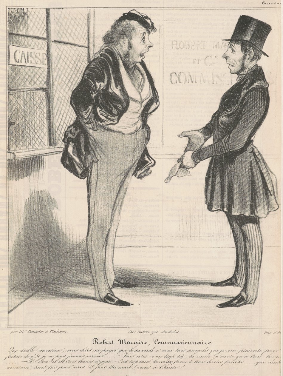 Robert Macaire commissionnaire - Honoré Daumier