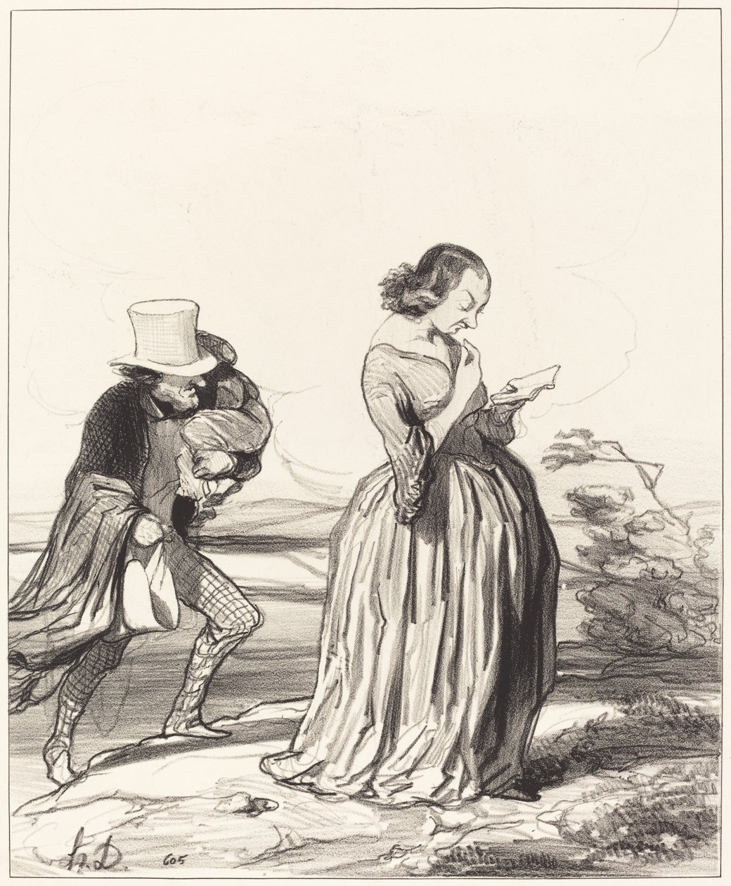 Saperlotte!... que je voudrais... que ma femme ait fini... - Honoré Daumier