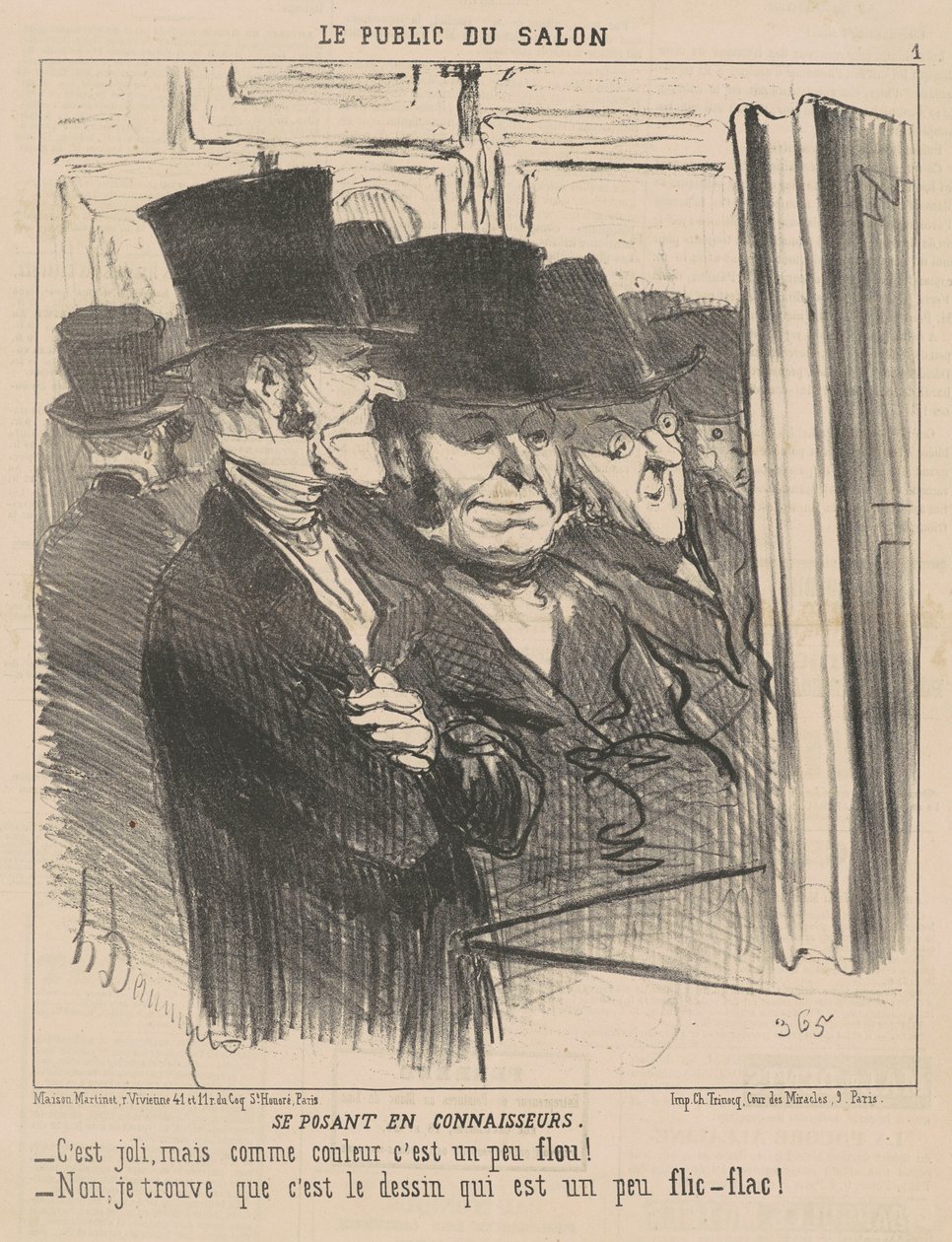 Se posant en connaisseurs - Honoré Daumier