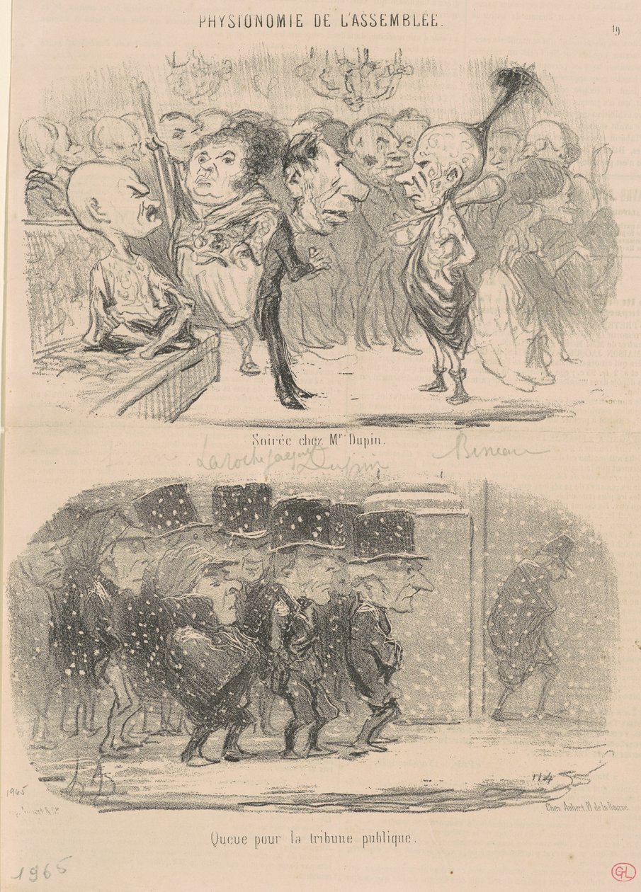Soirée chez M. Dupin - Honoré Daumier